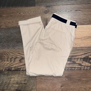 Band Of‎ Outsiders Chino Pants Womens Size 0 Tan Roll Cuff 100% Cotton Italy
